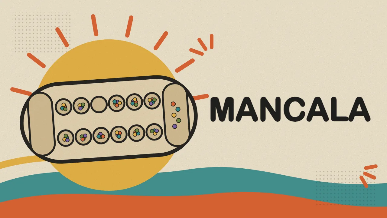 Mancala game illustration