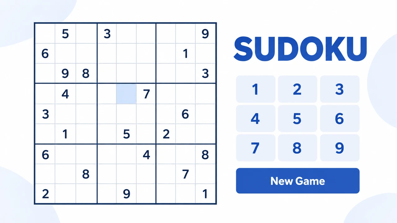 Sudoku game illustration